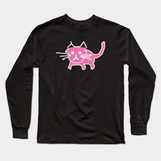 Ertappte Katze Long Sleeve T-Shirt